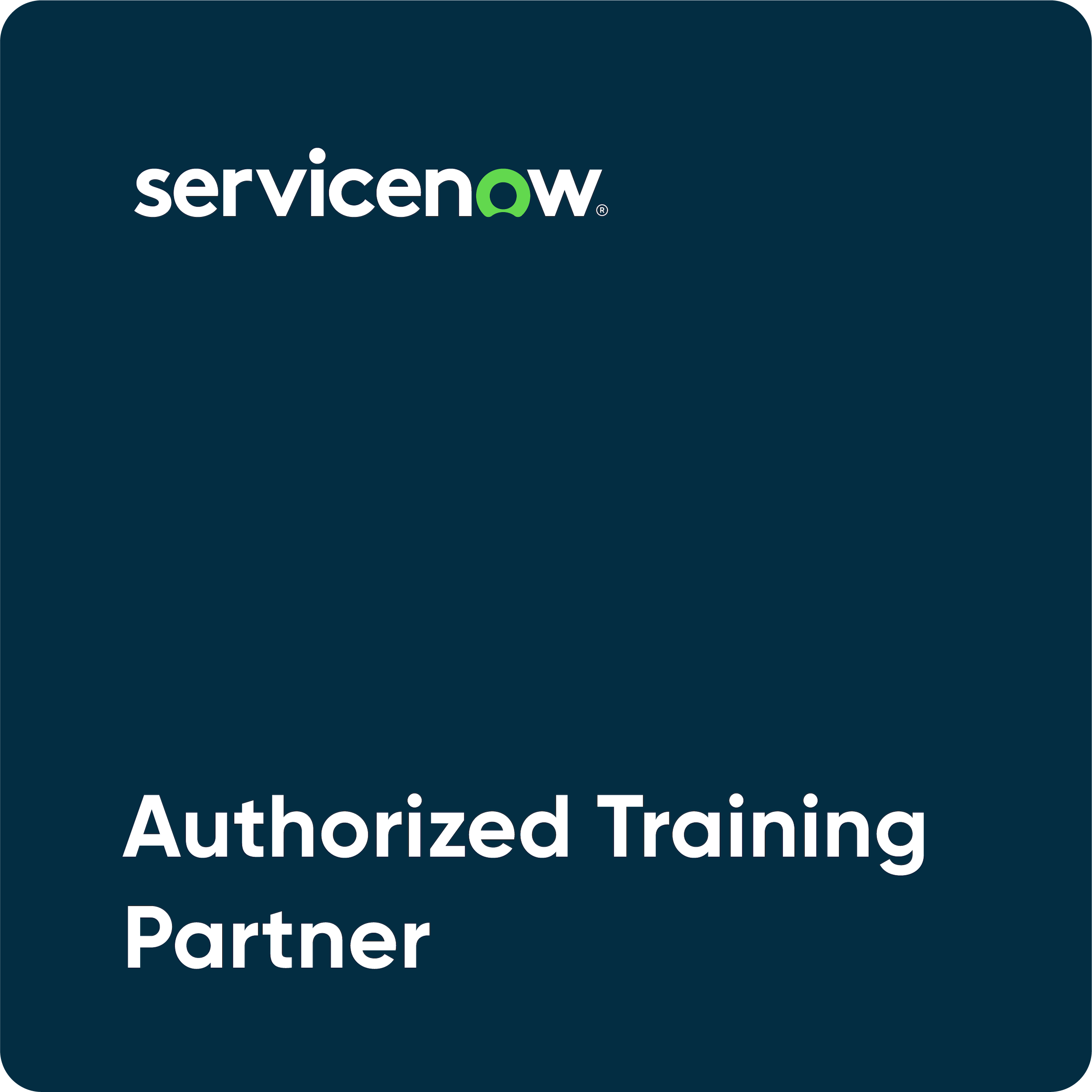 servicenow authorized training partner badge