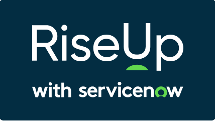 riseup with servicenow logo