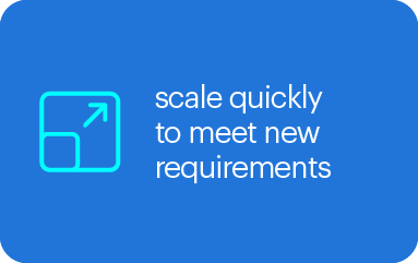 scaling icon - scale quickly to meet new requirements