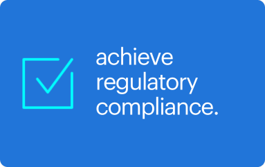 image saying: achieve regulatory compliance