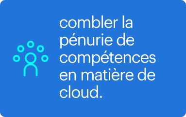 image avec texte: combler la pénurie de compétences en matière de cloud
