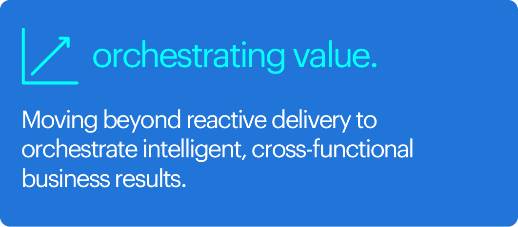 orchestrating value.
