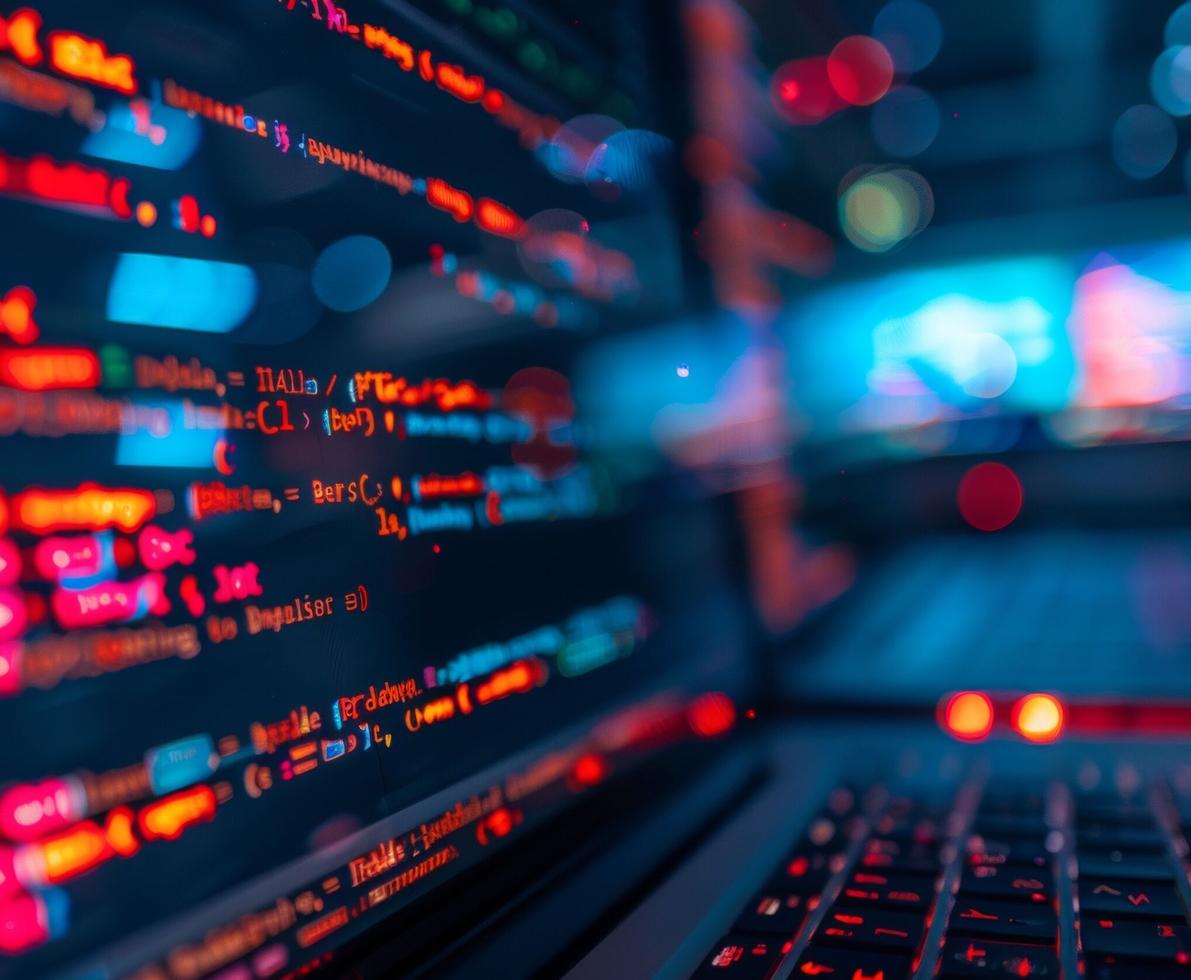 coding close-up